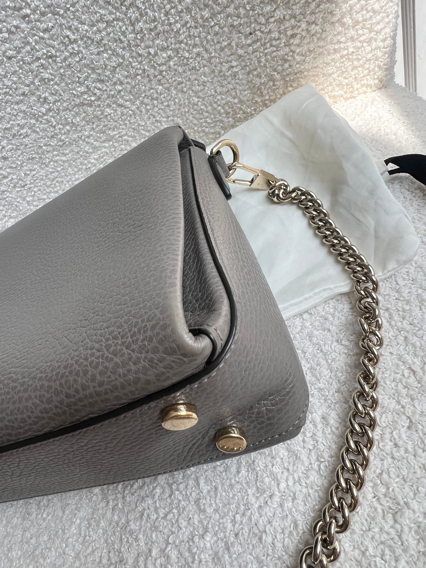 Gucci Interlocking GG Grey Medium Top Handle Bag (RRP £1,150)