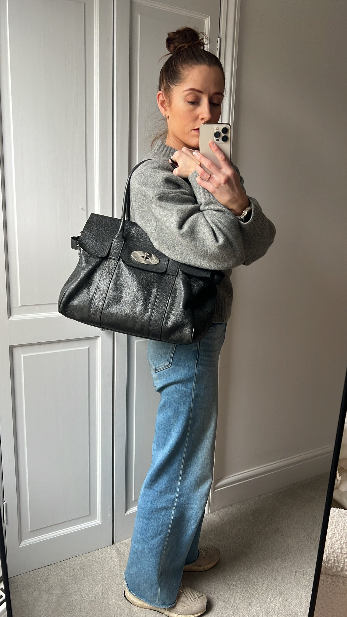 Mulberry Graphite Grey Bayswater
