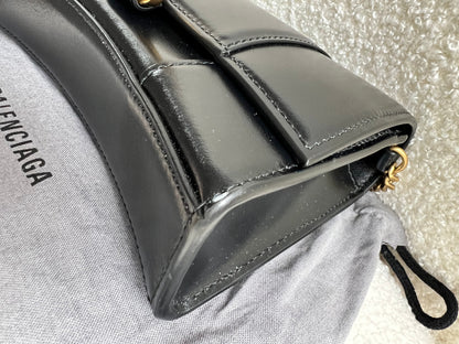 Balenciaga Black Hourglass Wallet on Chain (RRP £1190)