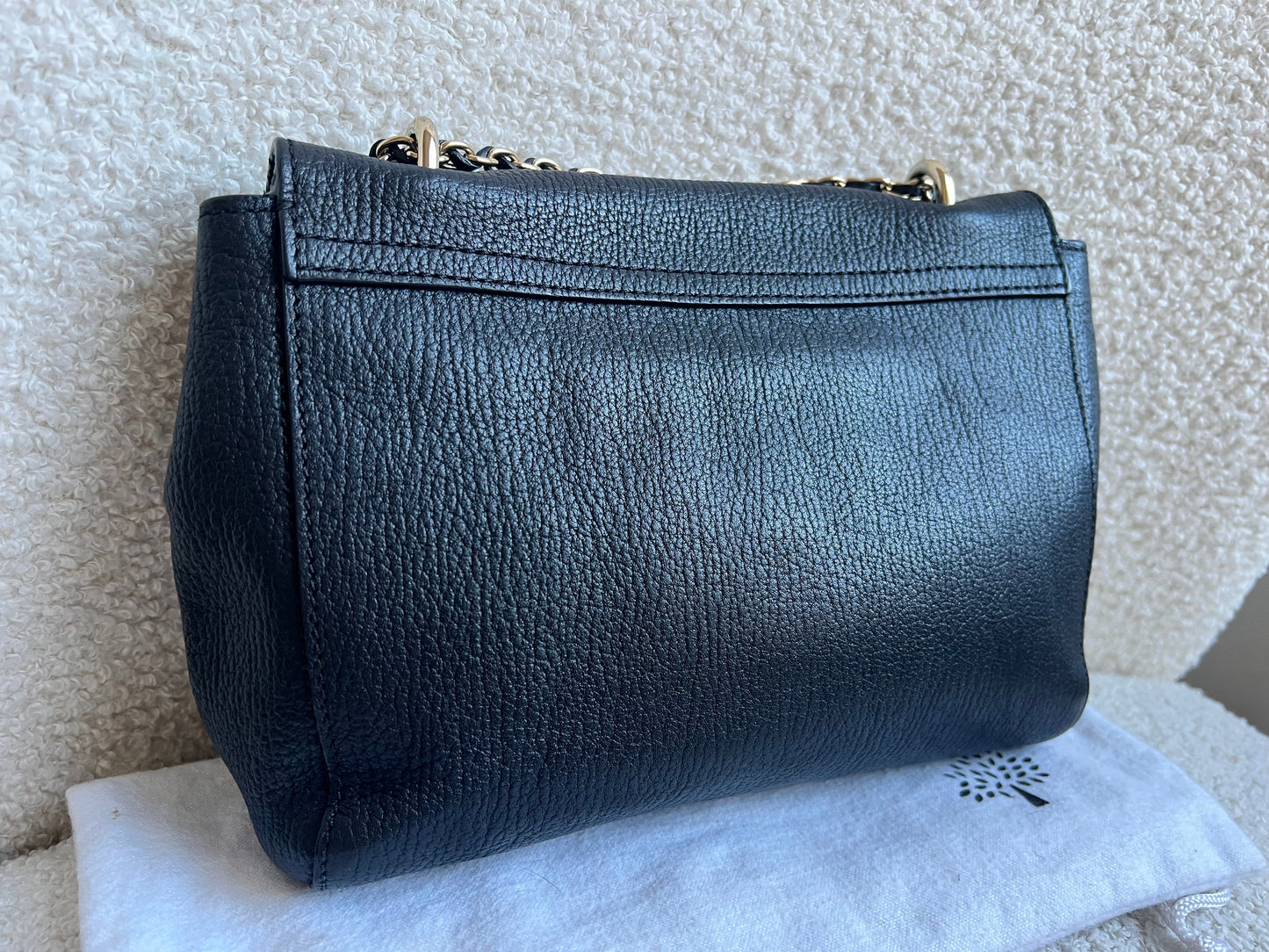 Mulberry Black Regular Lily with Silver Hardware (RRP £895)