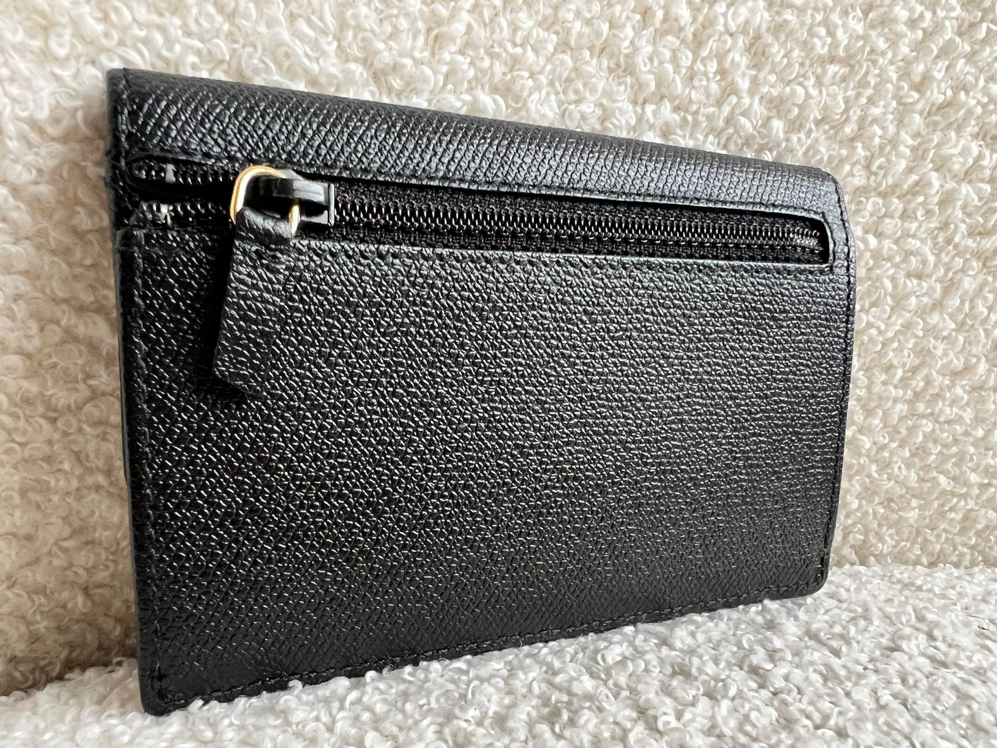 Chanel Black Coco Button Keyring Pouch