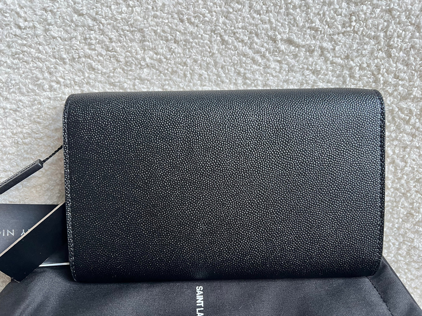 Yves Saint Laurent (YSL) Black Uptown Chain Wallet (RRP £1110)