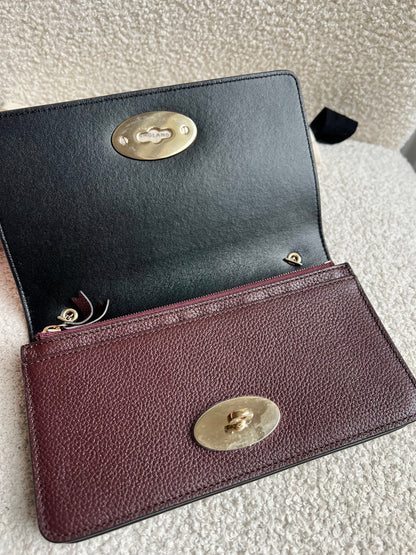 Mulberry Oxblood Bayswater Clutch (RRP £495)