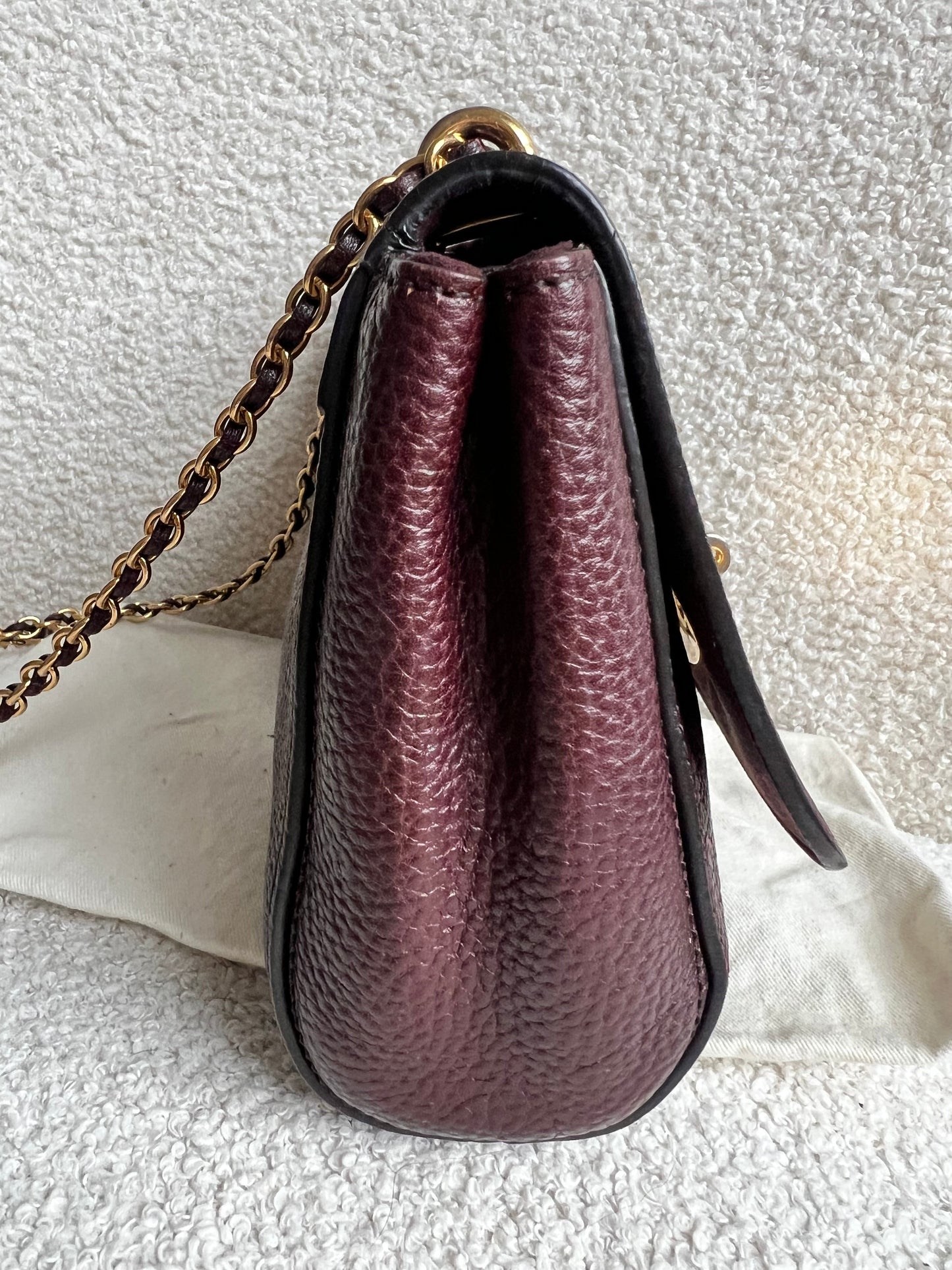 Mulberry Oxblood Regular Lily with Gold Hardware (RRP £895)