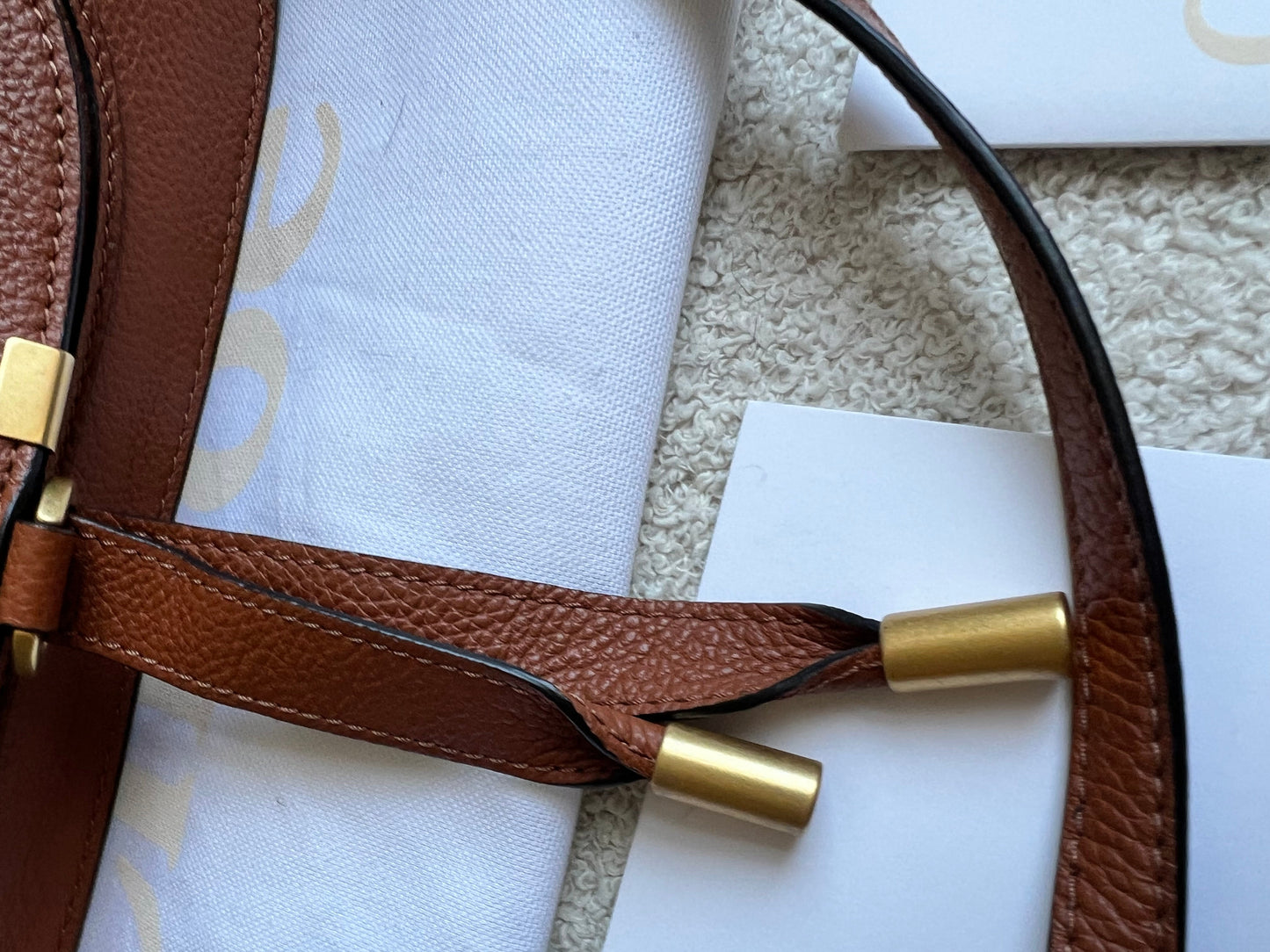 Chloe Tan Small Marcie Double Carry Bag (RRP £1690)