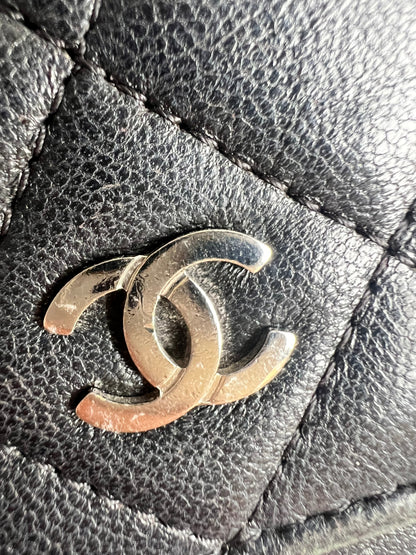 Chanel Wallet on Chain in Black Lambskin Silver Hardware (RRP £2,820)