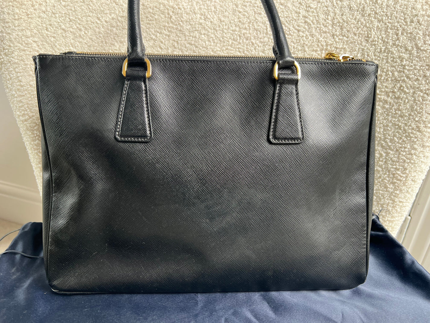 Prada Black Galleria Saffiano Tote