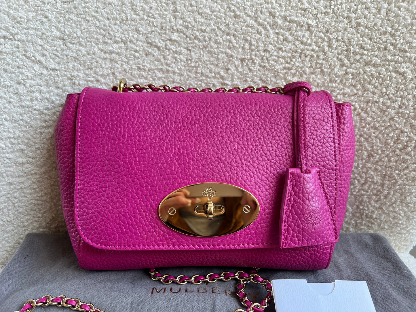 Mulberry Regular Lily in Mulberry Pink Heavy Grain (RRP £995)