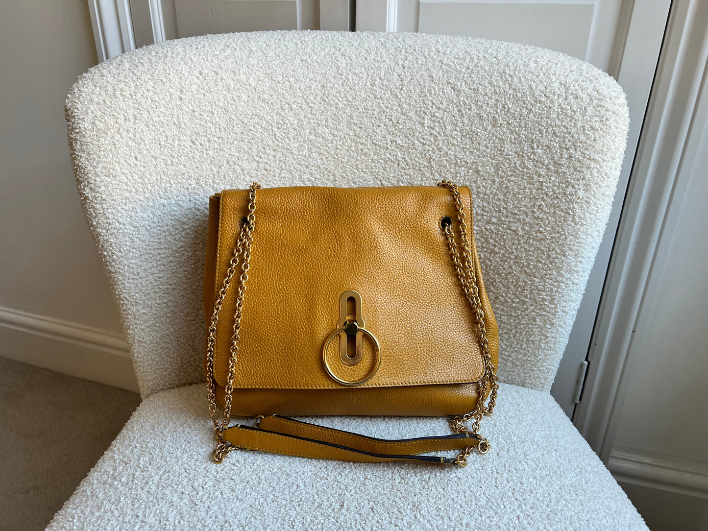Mulberry Deep Amber Marloes Satchel (RRP £1095)