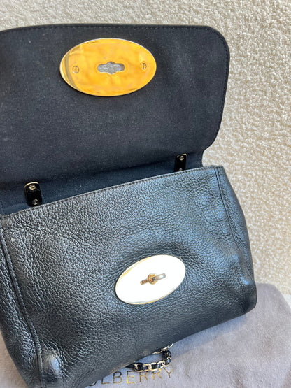 Mulberry Black Regular Lily with Gold Hardware (RRP £995)