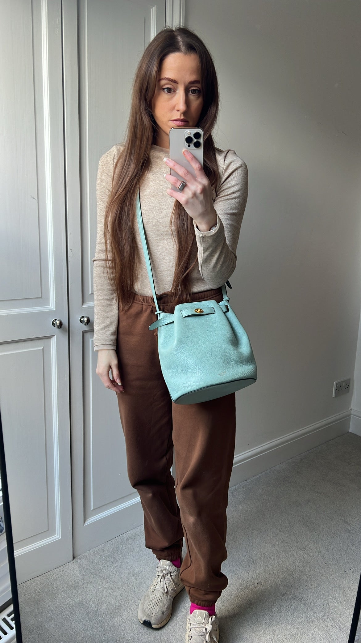 Mulberry Acrylic Green Abbey Bucket Bag (RRP £695)