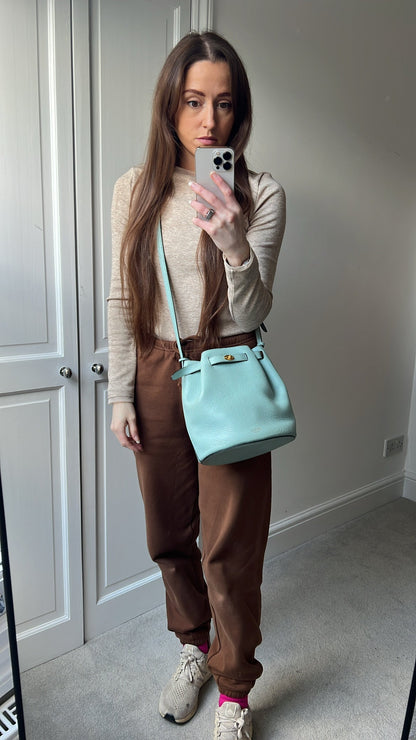 Mulberry Acrylic Green Abbey Bucket Bag (RRP £695)