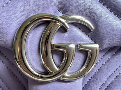Gucci GG Purple Marmont Mini Shoulder Bag (RRP £1,890)