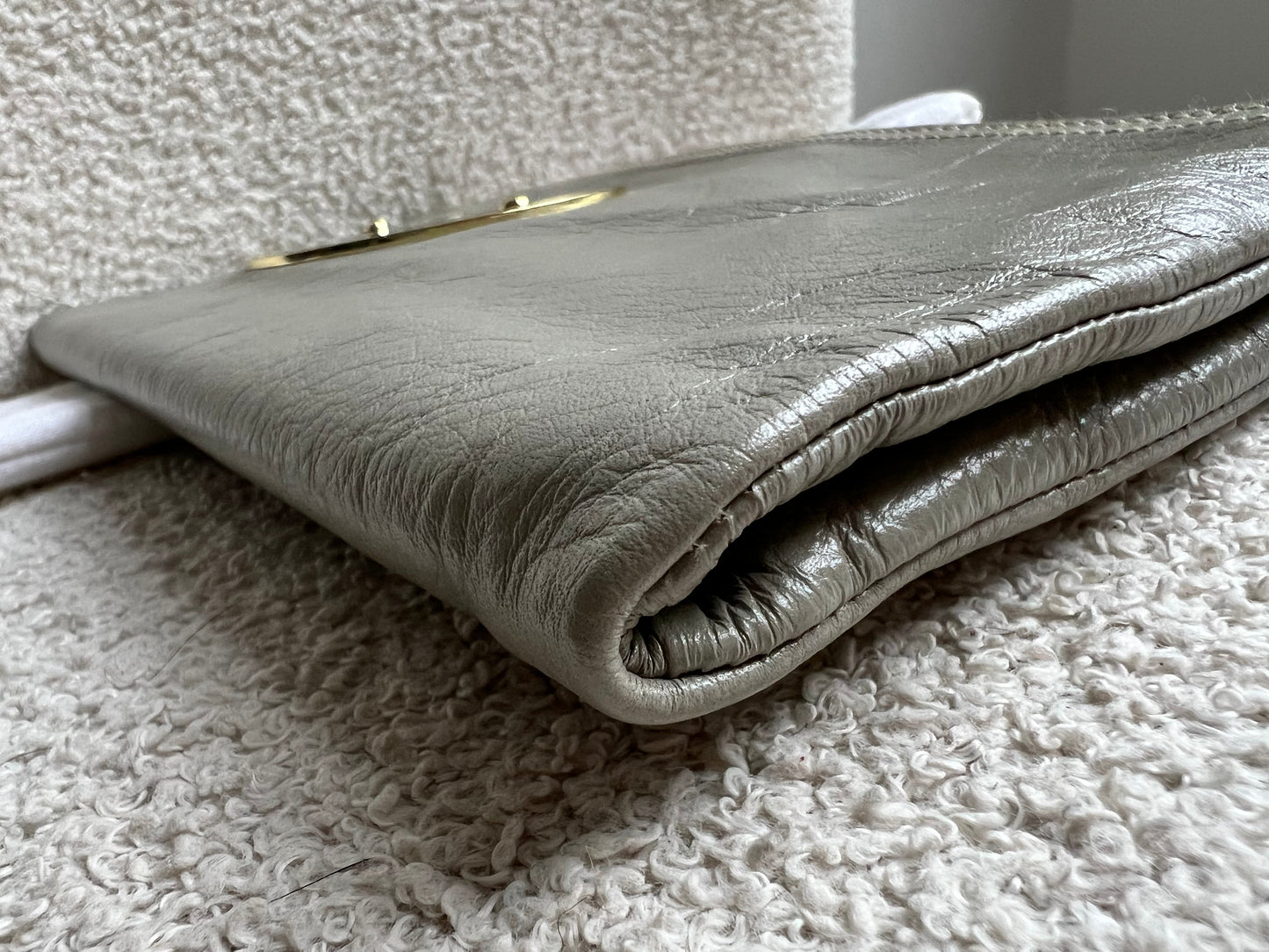 Mulberry Drizzle Grey Daria Clutch (RRP £550)