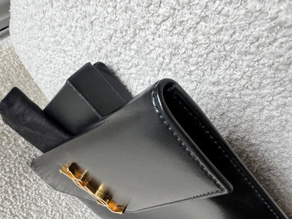 Yves Saint Laurent (YSL) Black Uptown Pouch Clutch (RRP £580)