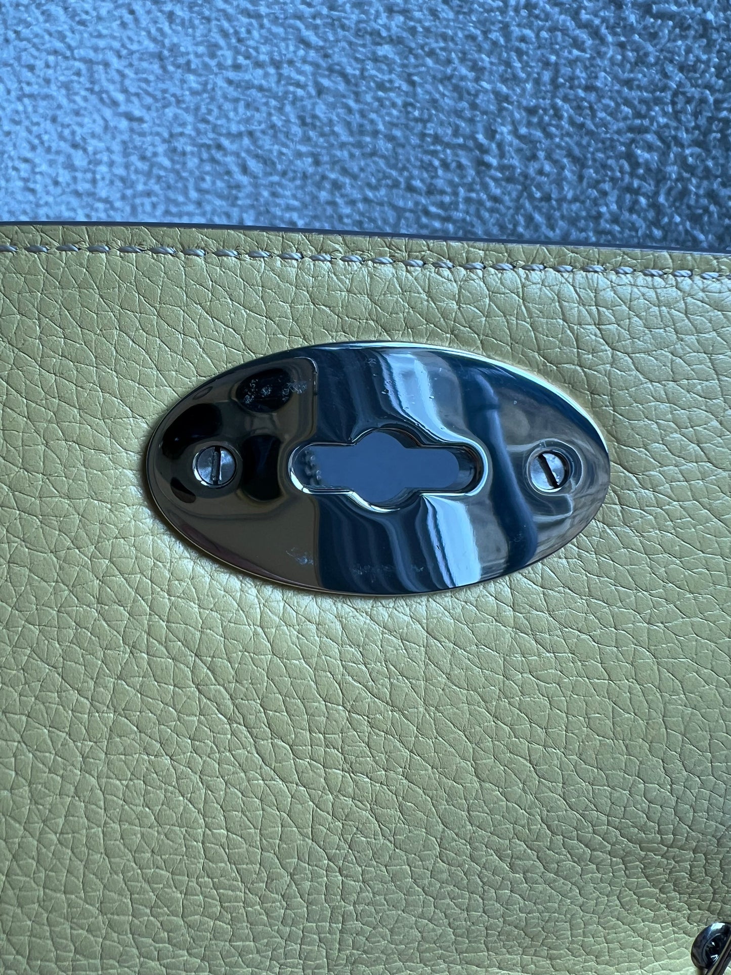Mulberry Camomile Yellow Bayswater Clutch (RRP £495)