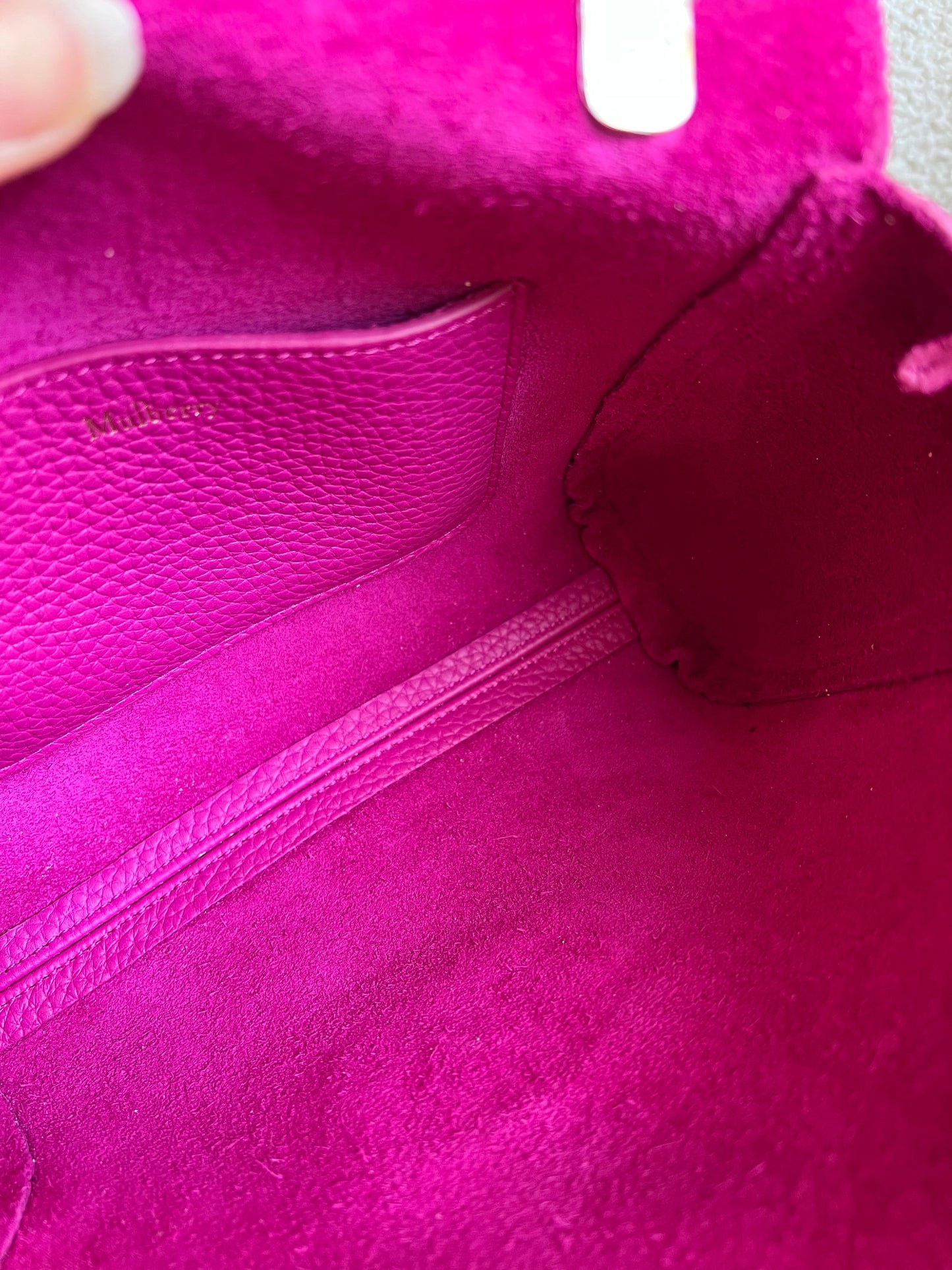 Mulberry Regular Lily in Mulberry Pink Heavy Grain (RRP £995)