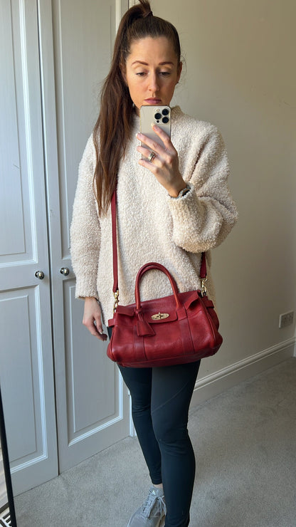 Mulberry Poppy Red Bayswater Satchel (RRP £995)