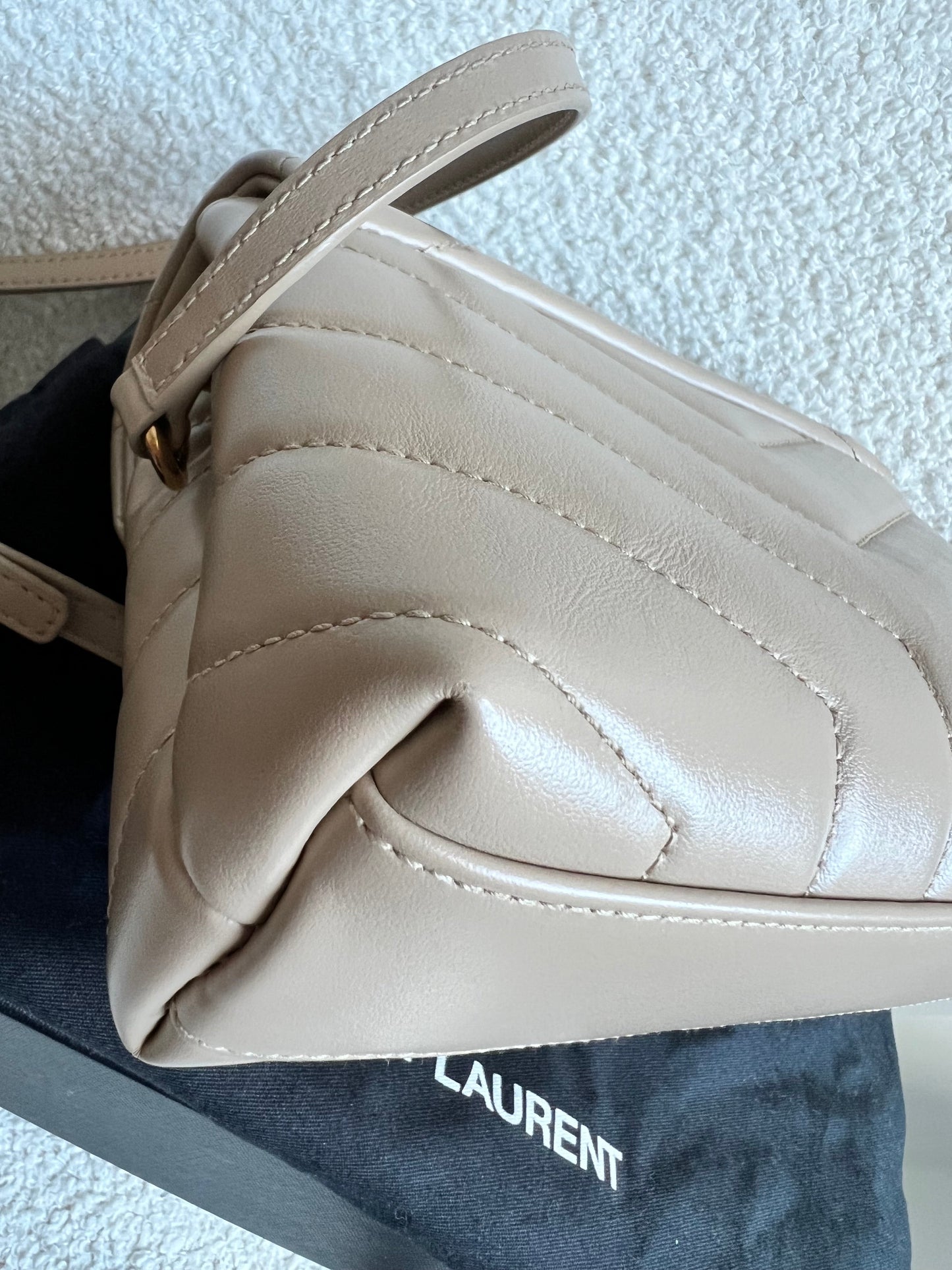 Yves Saint Laurent (YSL) Dark Beige Toy Lou Lou (RRP £1,350)