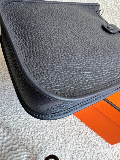 Hermes Evelyne TPM in Caban Clemence Leather with Palladium Hardware