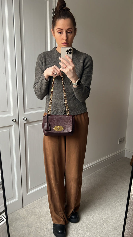 Mulberry Oxblood Regular Lily with Gold Hardware (RRP £895)
