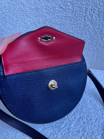 Mulberry Union Jack Midnight Darley Round Shoulder Clutch