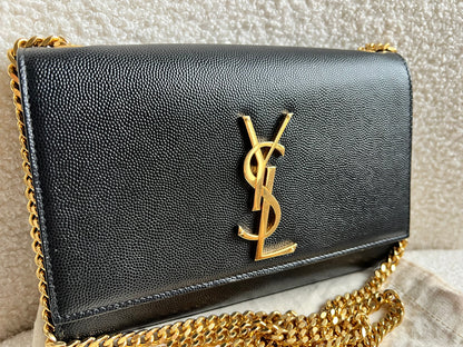Yves Saint Laurent (YSL) Black Small Kate with Gold Hardware (RRP £1,550)