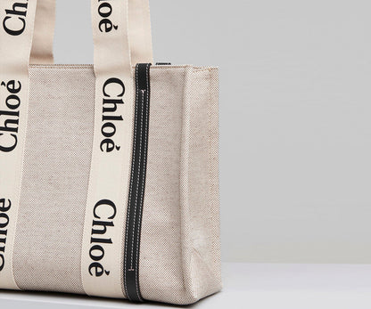 Woody Linen Tote Bag