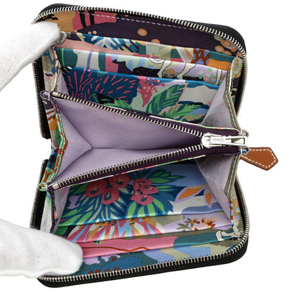 HERMES Azap compact silk in Black Epsom