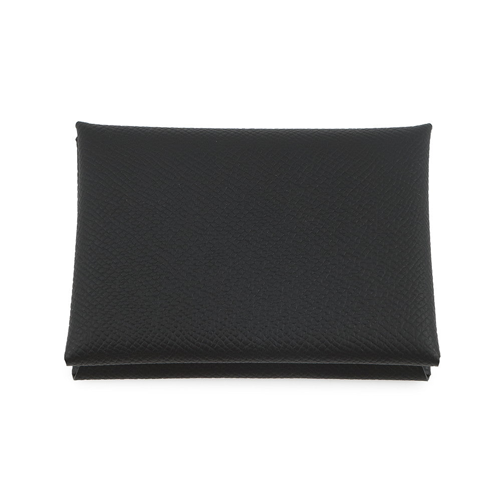 HERMES Calvi Duo Black Epsom