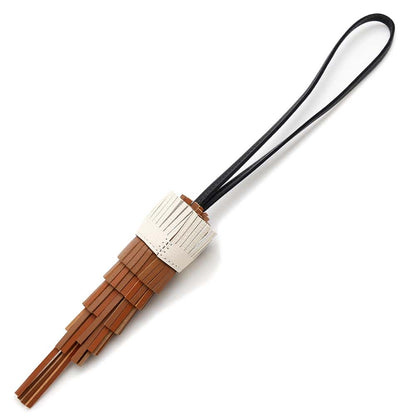 HERMES Bag Charm Chouette Gold/Nata/Black/Pande Epice/White Lambskin Epsom Swift Leather