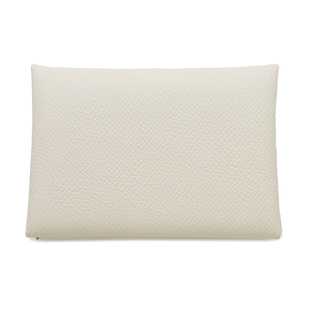 HERMES Calvi Duo Craie Epsom