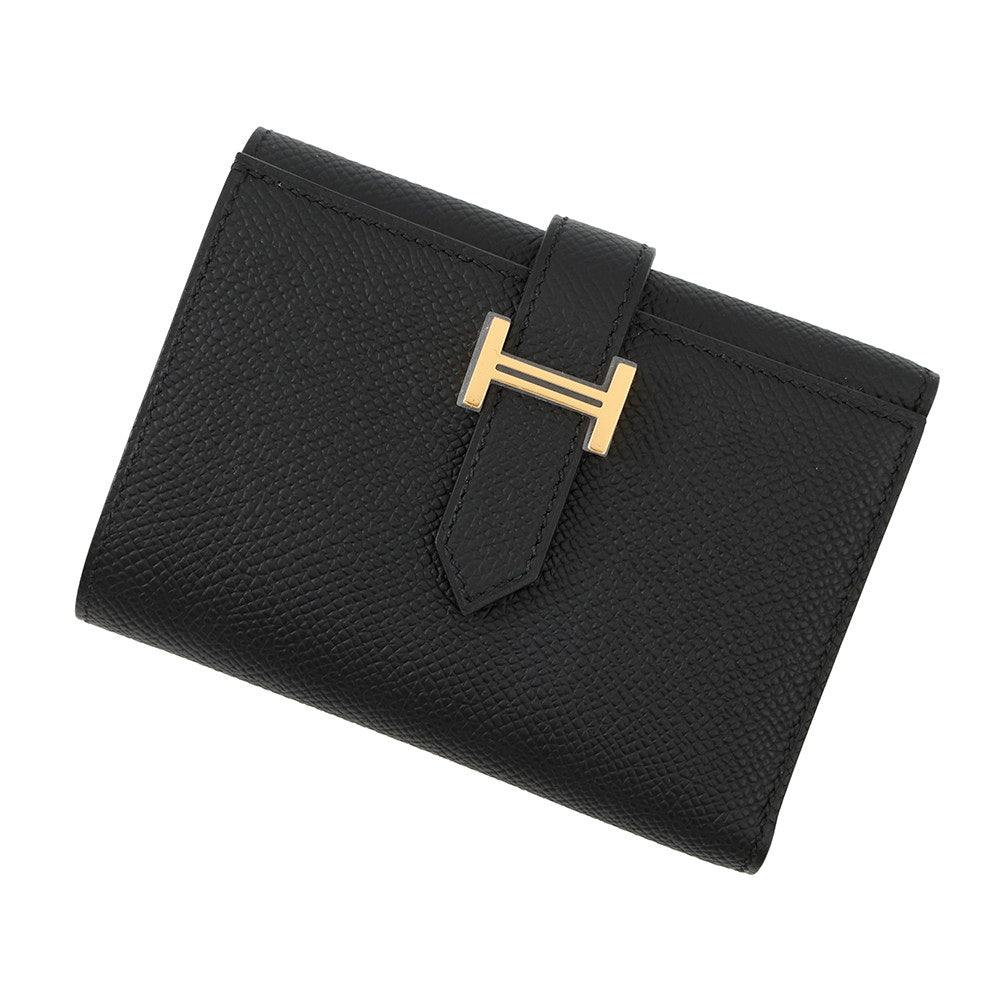 HERMES Bearn combine Black Epsom