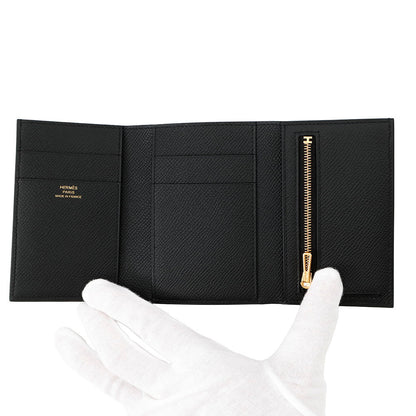 HERMES Bearn combine Black Epsom