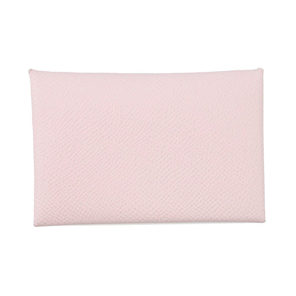 HERMES Calvi Rose Darling Epsom