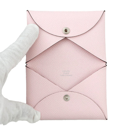 HERMES Calvi Rose Darling Epsom