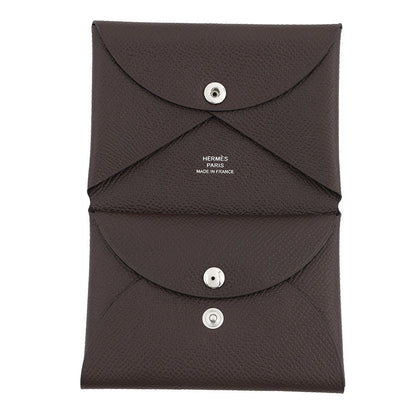 HERMES Calvi Duo RougeSellier Epsom
