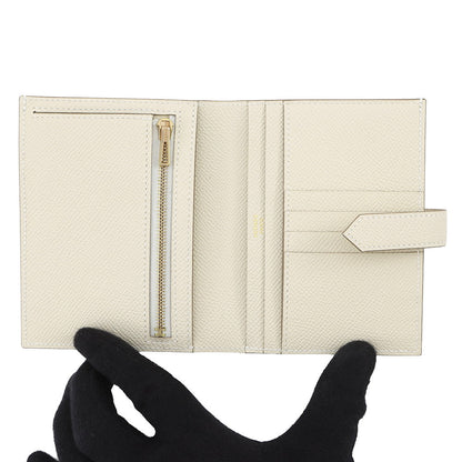 HERMES BEAN Compact Craie Epsom
