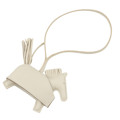 HERMES Rodeo Robeo Padlock Craie Lambskin Size PM