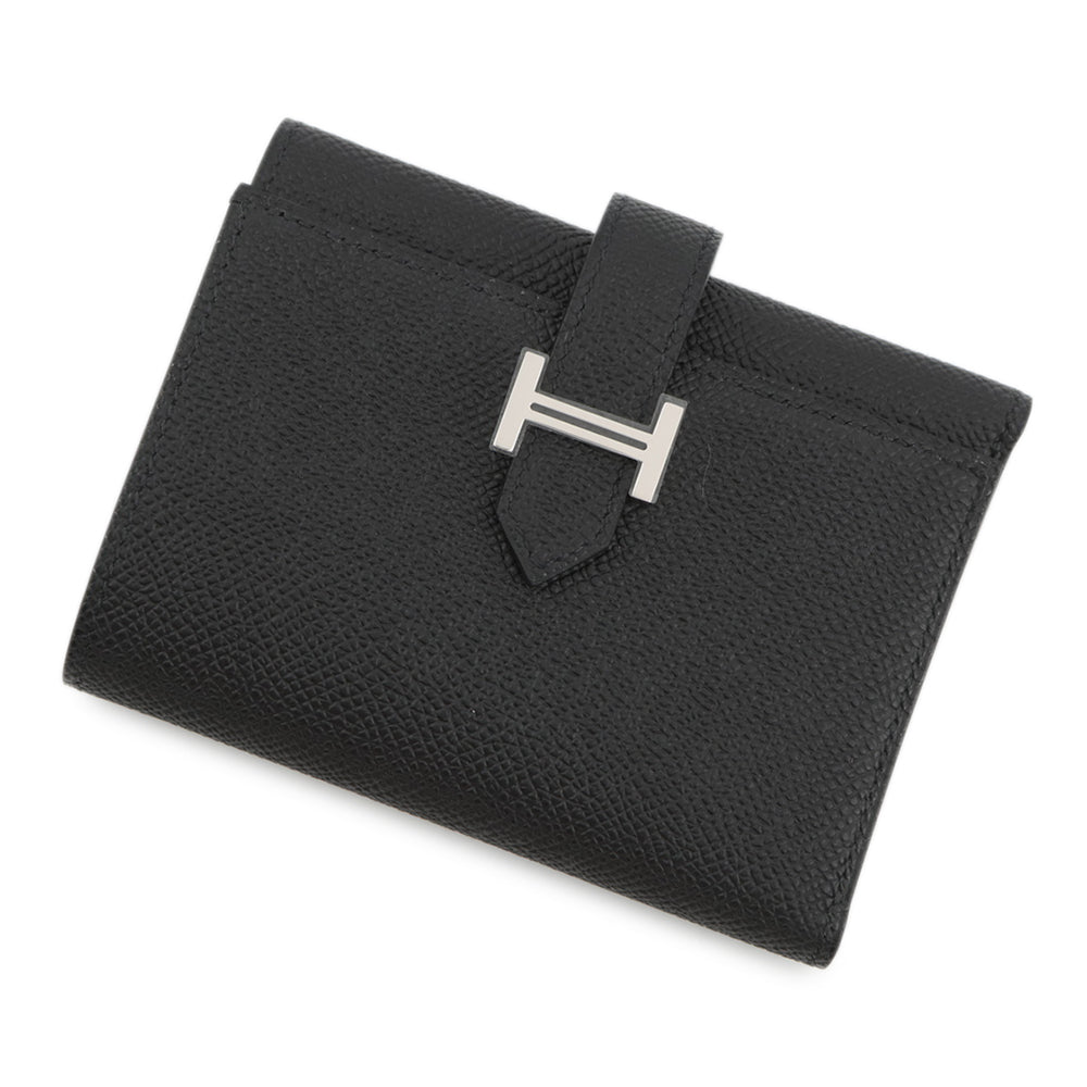 HERMES Bearn combine Black Epsom