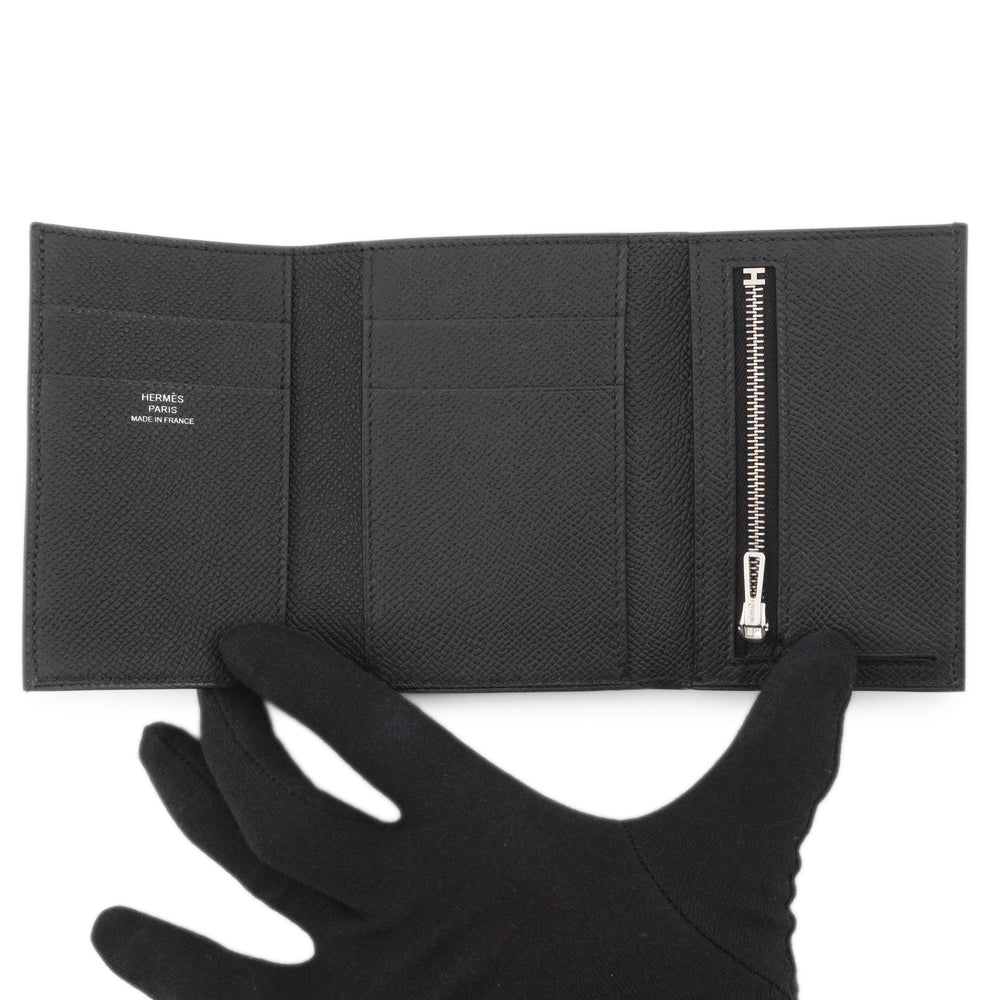 HERMES Bearn combine Black Epsom