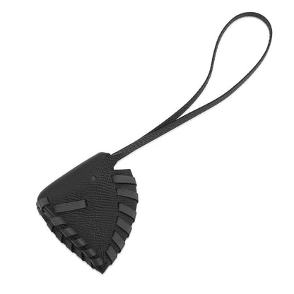 HERMES Cheval Tresse Bag Charm Black Epsom