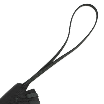 HERMES Cheval Tresse Bag Charm Black Epsom