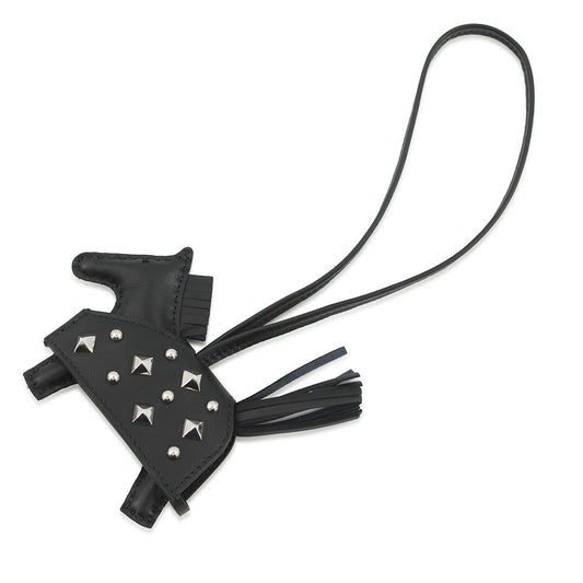 HERMES Rodeo Robeo Padlock Black Lambskin Size PM