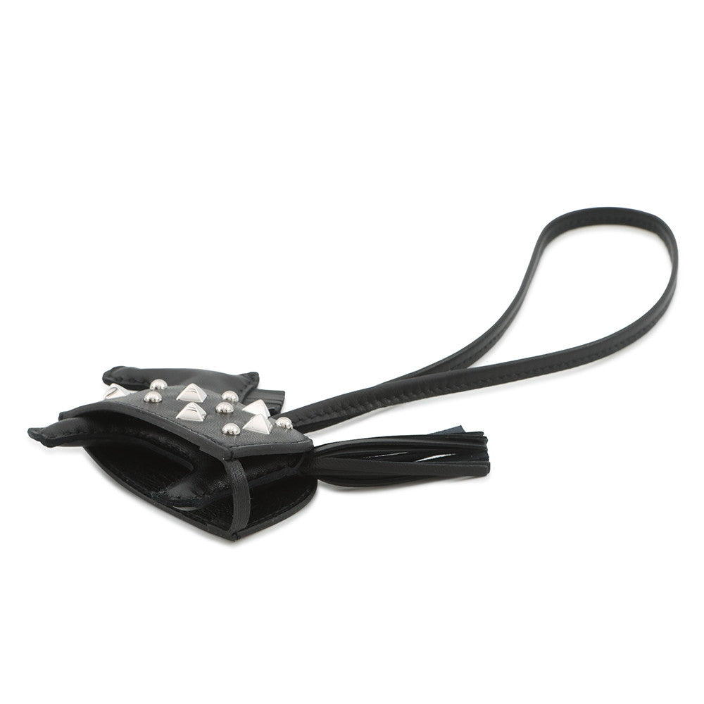 HERMES Rodeo Robeo Padlock Black Lambskin Size PM