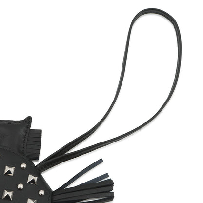 HERMES Rodeo Robeo Padlock Black Lambskin Size PM