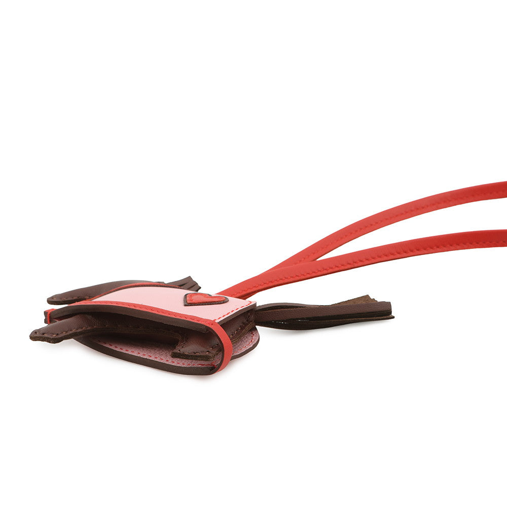 HERMES Rodeo Loveo Cool Terre/Capucines/Rose Sakura Anyo Milo Swift Leather Size PM