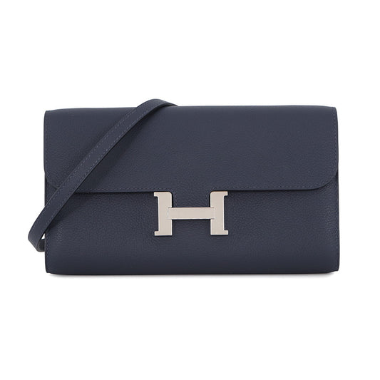 HERMES Constance to Go Blue Nuit Evercolor