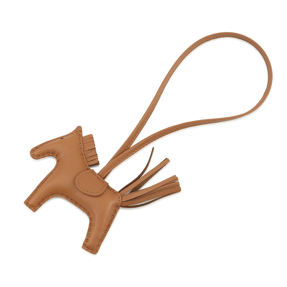 HERMES Rodeo Bag Charm So Gold Gold Lambskin Size PM