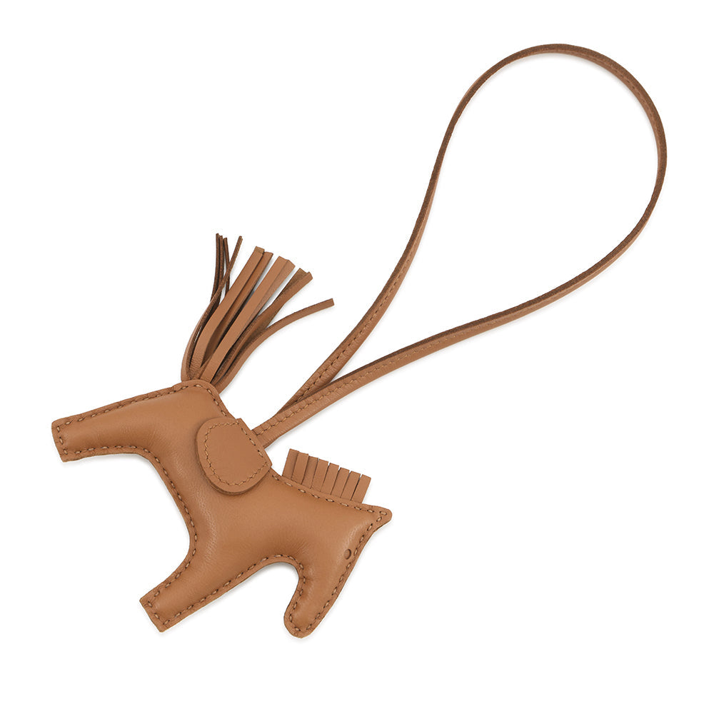 HERMES Rodeo Bag Charm So Gold Gold Lambskin Size PM
